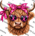 Highland Cow Breast Cancer Awareness PDF
