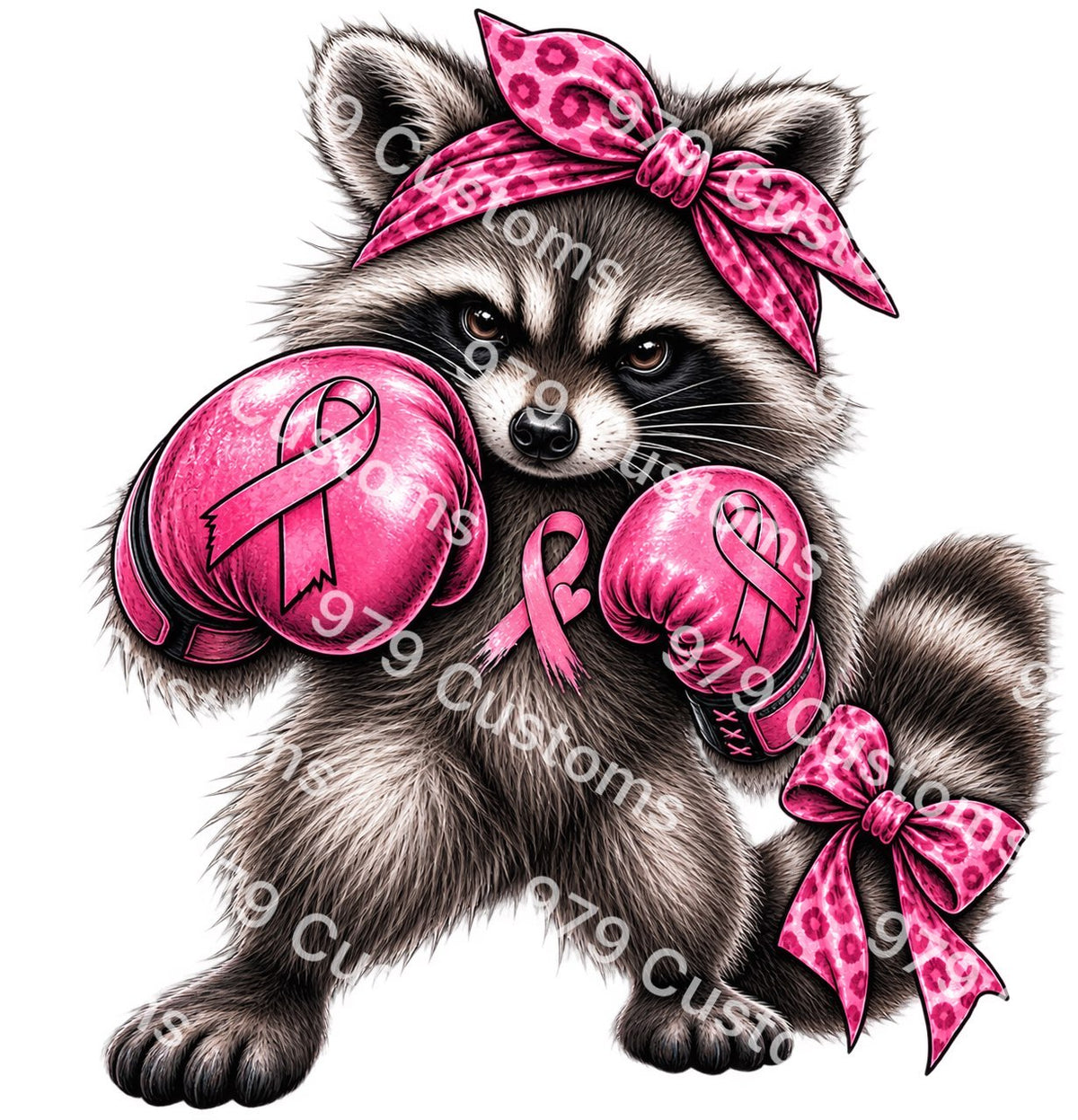 Raccoon Breast Cancer Awareness PDF